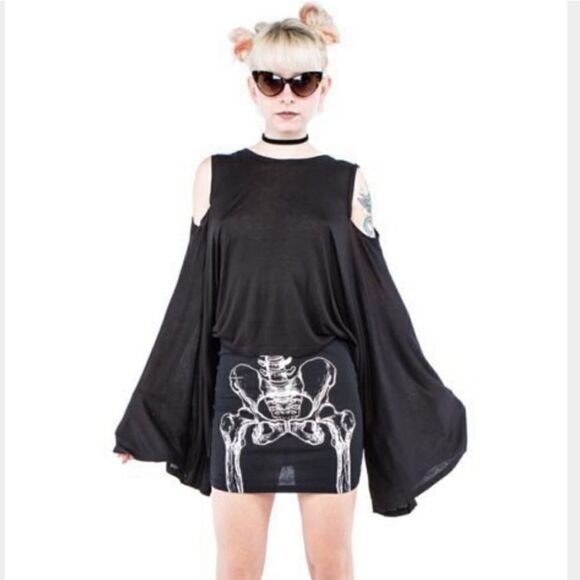 NWT I Heart Maxi Two Way Cape Top! XS & S - Picture 1 of 3